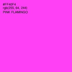 #FF40F4 - Pink Flamingo Color Image